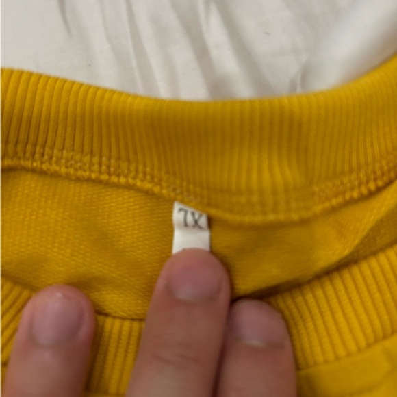 90's Baby Mustard Yellow Long Sleeve Sweater - Picture 4 of 4